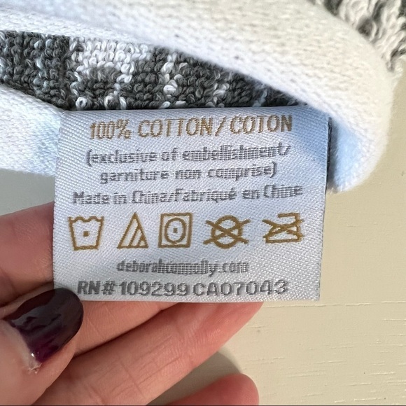 Set of 2 Deborah Connolly Designs Cat Silhouette Tip Towels - Picture 3 of 5